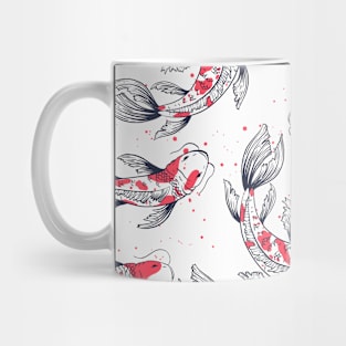 Koi fishes - Japanese carps. Mug